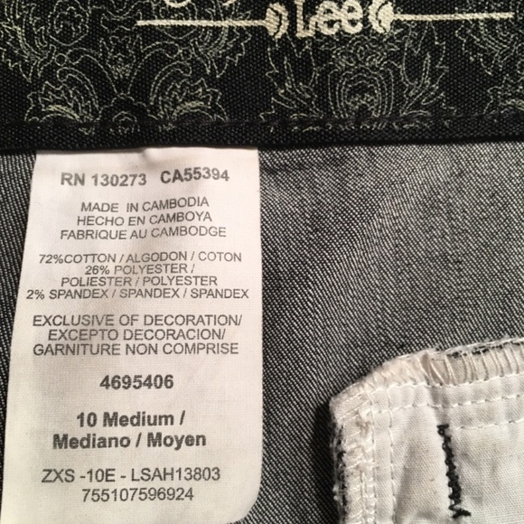 LEE Women’s TROUSER JEANS PANTS, DARK BLUE WASH, Pre-owned, Size 10 Medium - Picture 3 of 8